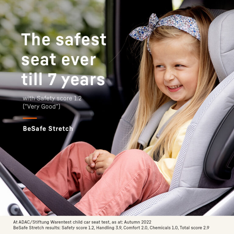 BeSafe Stretch: Najsigurnija autosjedalica do 7. godine na ADAC testiranju!